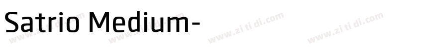 Satrio Medium字体转换
